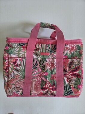 Vera Bradley Insulated Large Cooler Bag tropical Rainforest Canopy Pink cute